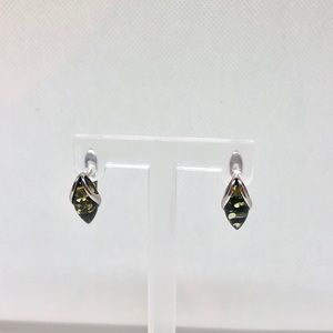 Amber earrings (AB7)